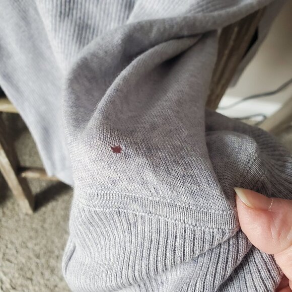 CYNTHIA ROWLEY GREY 100% EXTRAFINE MERINO WOOL . PULLOVER SWEATER SZ XL NWT. - Picture 2 of 6